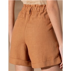 Kahverengi Oversize Bermuda Şort