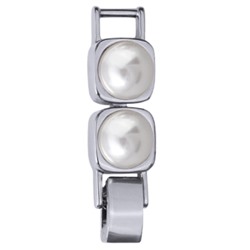 Удлинитель Теннис 2см (Майорка белая 8мм; покрытие родий)