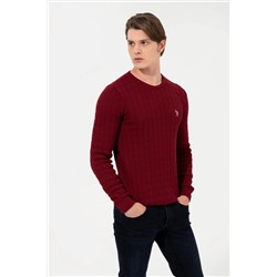 Erkek Bordo Basic Kazak