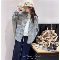 Хлопковая рубашка в клеточку