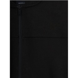 Sweatshirt im Bomberstil mit Baumwollmischung