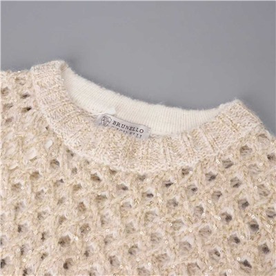 Ажурный свитер с пайетками  Brunell*o Cucinell*i