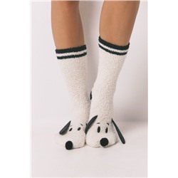 Calcetines largos Snoopy blanco