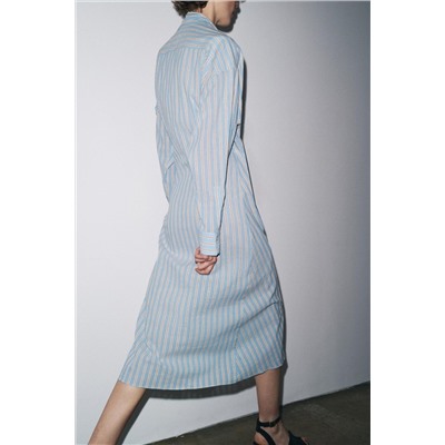 ZW COLLECTION STRIPED WRAP DRESS