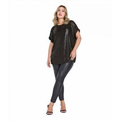 Женская футболка с металлизированным эффектом Plus Size