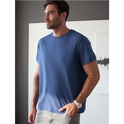 Футболка из фактурного полотна из 100% хлопка