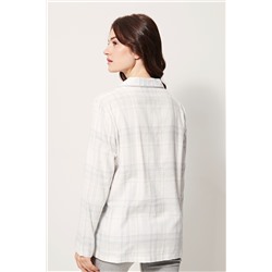 Camisa Blanco y azul claro