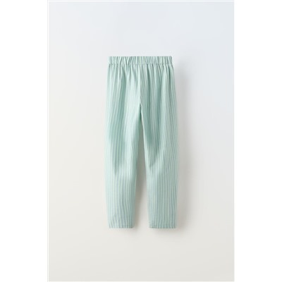 6-14 YEARS/ STRIPED T-SHIRT AND TROUSERS PYJAMAS