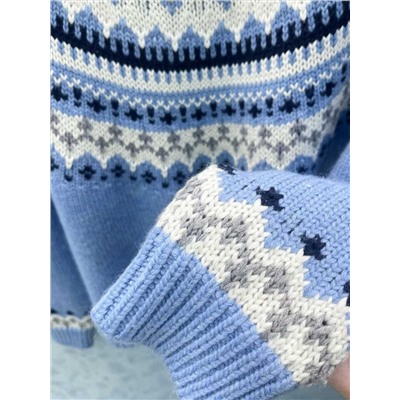 Женский свитер Mi*uMi*u в красивом небесно голубом цвете