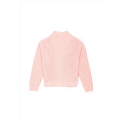 Kız Çocuk Manolya V - Yaka Triko Hırka