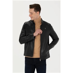 Erkek Siyah Deri Ceket