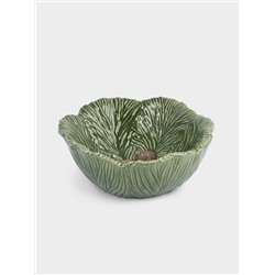Салатник, 19х7 см, 550 мл, керамика D, зеленый, Шишки на еловой ветке,Fir branch