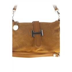 Bandolera de piel Camel