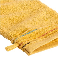 Waschhandschuh mit Streifenbordüre