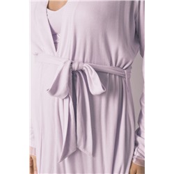 Bata midi "maternity" canalé lila