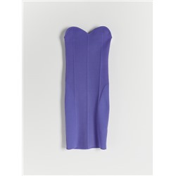 Strickkleid mit Gestreifter Struktur