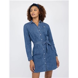 DENIM BUTTON DOWN DRESS