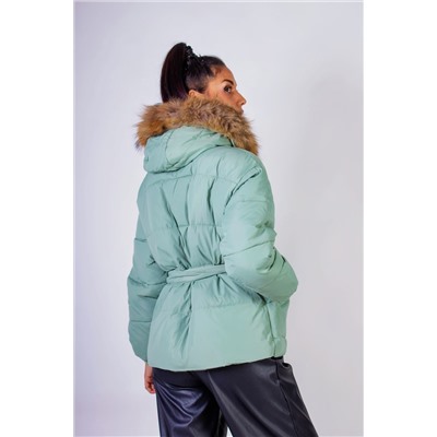 Куртка на поясе с капюшоном, евро-зима, демисезон арт.611