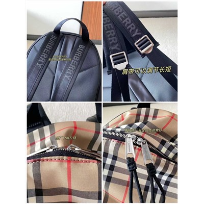 Модный нейлоновый рюкзак  Burberr*y Vintag*e в клетку - must-have