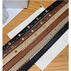 Женский кожаный ремень со стразами   DIO*R  Montaign*e Juli*e