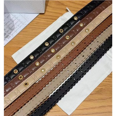 Женский кожаный ремень со стразами   DIO*R  Montaign*e Juli*e