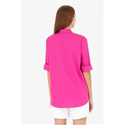 Kadın Fuşya Uzun Kollu Gömlek