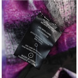 Женское модное однобортное шерстяное пальто с отворотом в клетку из шерстяной смеси с начесом