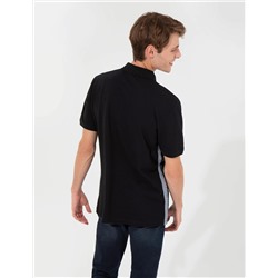 Siyah Regular Fit Polo Yaka Tişört