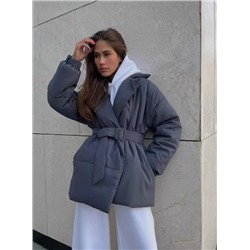 Однотонная женская хлопковая утолщенная куртка