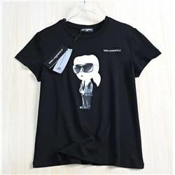 Повседневная хлопковая футболка KARL LAGERFEL*D ОРИГИНАЛ!