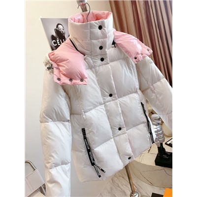 Женский пуховик с контрастным подкладом Moncle*r Paran*a