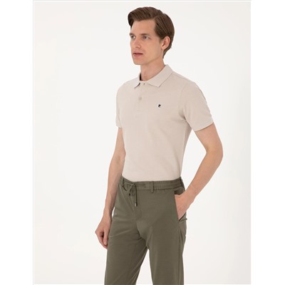 Taş Slim Fit %100 Pamuk Polo Yaka Basic Tişört