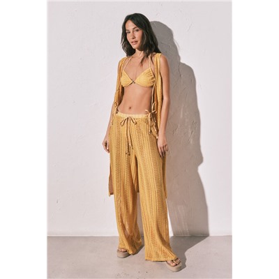 Pantalón largo crochet multicolor