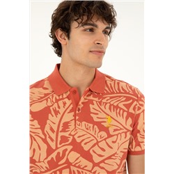 Erkek Regular Fit Polo Yaka Pudra Tişört