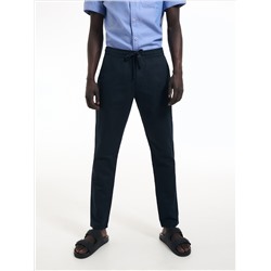 Chino-Jogger mit hohem Leinenanteil