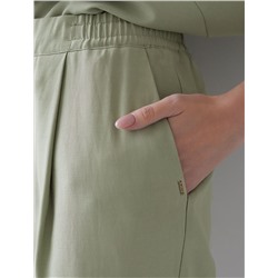 Брюки бананы с поясом на резинке из плотного лиоцелла