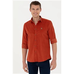 Erkek Kiremit Uzun Kollu Gömlek