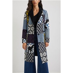 Abrigo patch denim