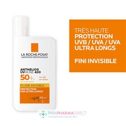 La Roche Posay Anthelios UVmune 400 - SPF50+ - Fluide Invisible - Avec Parfum 50ml