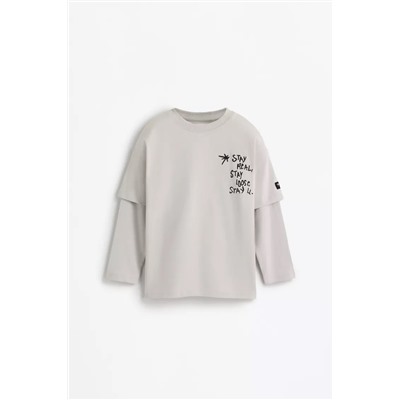 Camiseta doble manga