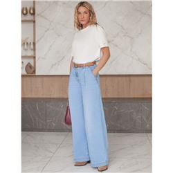 Свободная футболка из премиального хлопка с эластаном