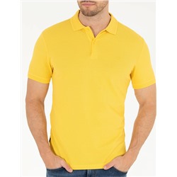 Sarı Slim Fit Polo Yaka Basic Tişört