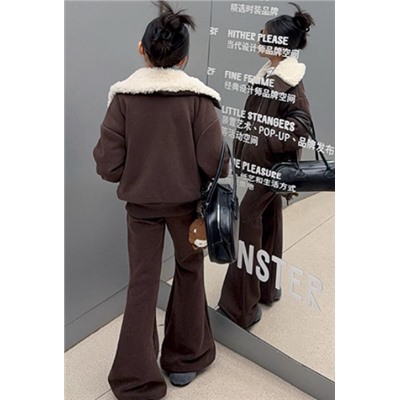 Теплый костюм для девочек