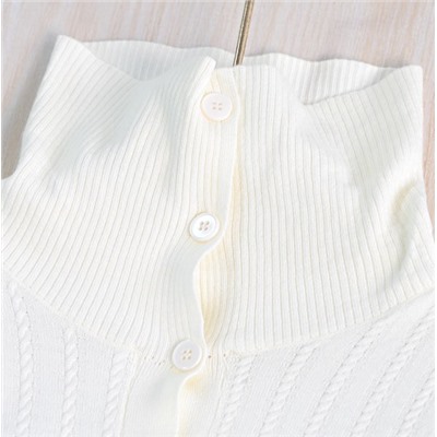 Свитер в стиле ретро с косичной вязкой АЙСИК*Л