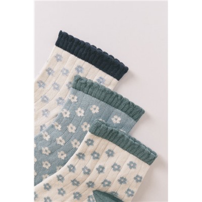 Pack calcetines largos flores