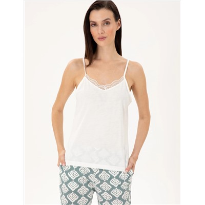 Krem 3'lü Pijama Takımı