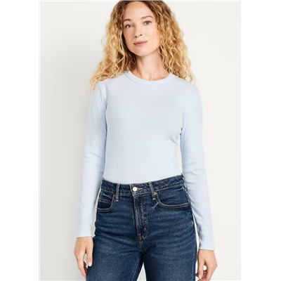 Snug Long-Sleeve Crew-Neck T-Shirt