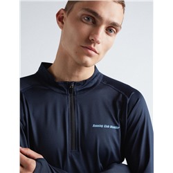 Long Sleeve Sports T-shirt, Men, Dark Blue