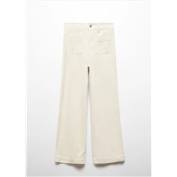 Pantalón culotte pana