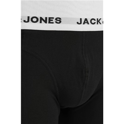 Jack & Jones Erkek Logolu Beli Lastikli 5'li Boxer Paketi - Solid